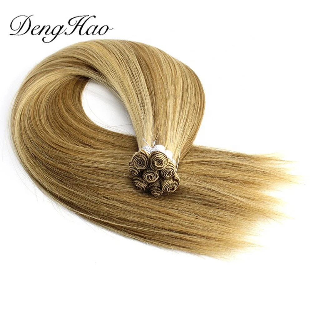 Full Cuticle Aligned Hair Hand Tied Virgin Indian Remy Hair Weft